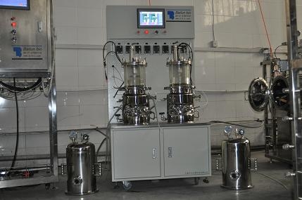 Situ bivalente fermentador vidrio esterilización